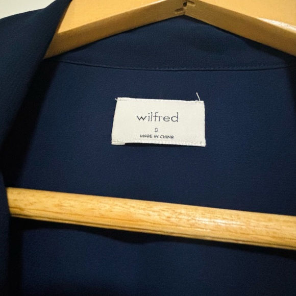 Aritzia Wilfred Navy Midi Dress - Picture 4 of 5